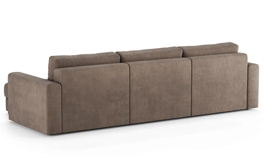 Диван угловой Ларсон 3М Nordic 35 пепельный - 4