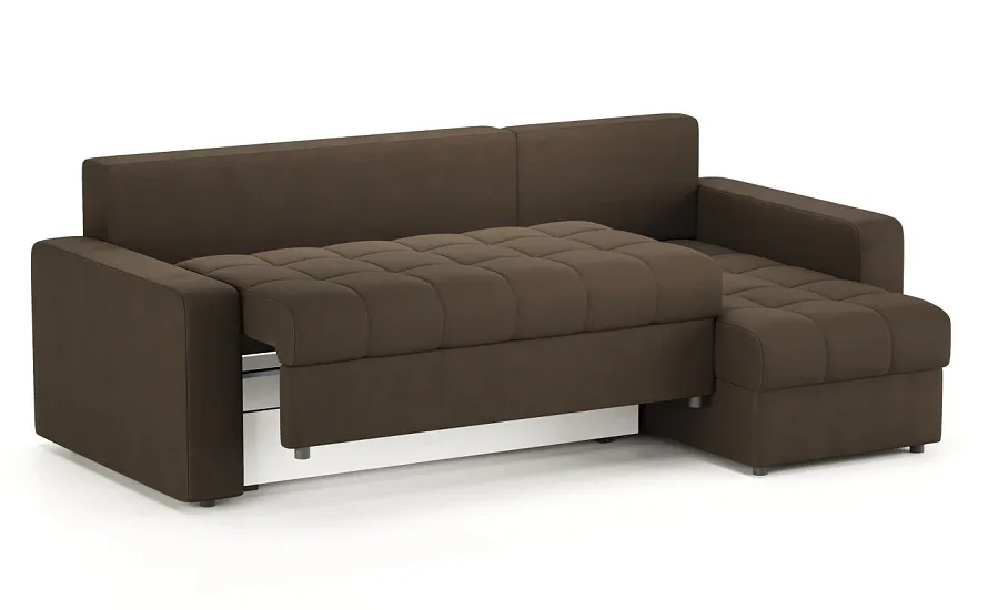 Диван угловой Тренто Leonardo 06 коричневый - 4