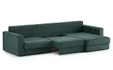 Диван угловой Ларсон 3М Nordic 74 изумруд - превью 5