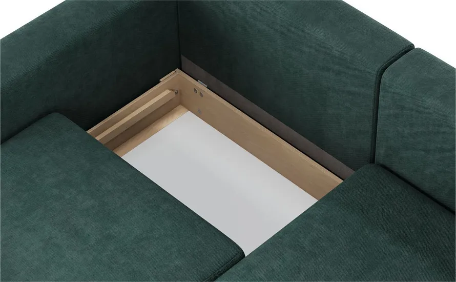 Диван угловой Ларсон 3М Nordic 74 изумруд - 7